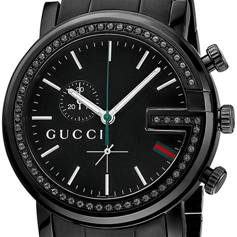 gucci men's watch g-chrono black diamond ya101347|Gucci g chrono 44mm.